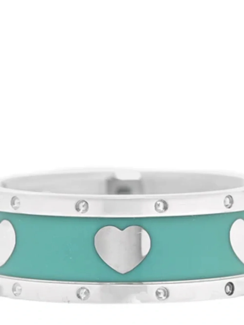Tiffany & Co. heart enamel ring size 7